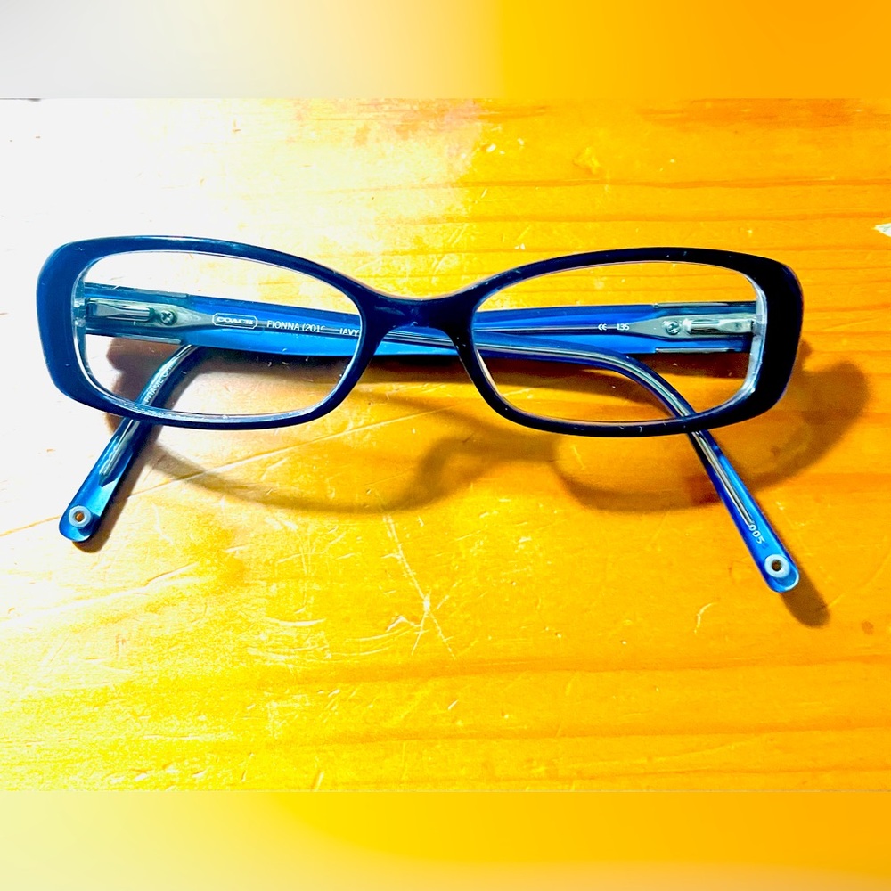 Authentic COACH 2019 Fiona Navy Eyeglass Frame Only CE 135